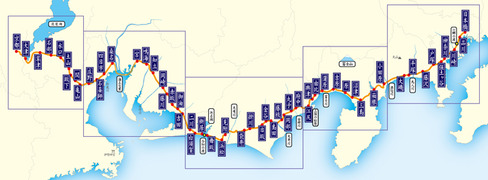 東海道分間絵図