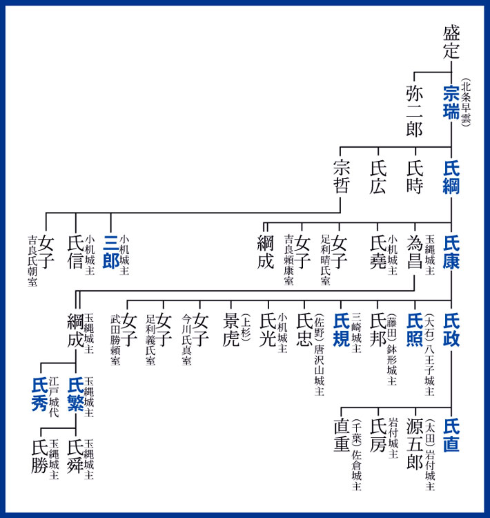 北条 氏 の 家 系図
