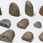 今月の逸品のご紹介「縄文時代早期の「スタンプ形石器」と「礫斧（れきふ）」」